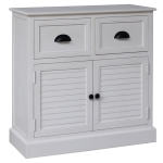 Kummut Home4you Meldon 89137, valge v., 75 cm x 33 cm x 75 cm