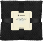 Pleed Springos Lovely Blankets Extra Soft, must, 150 cm x 200 cm