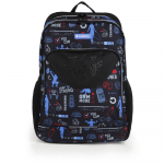 Kooli seljakott Gabol, sinine v./must v., 32 cm x 44 cm x 15 cm