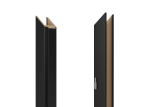 Vertikaalne ukseraam Domoletti, 209.7 cm x 14 - 18 cm x 1 cm, vasakpoolne, must v.