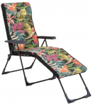 &Otilde;ue lamamistool Patio Santander 2in1 Black Edition, must v./mitmev&auml;rviline, 138 cm x 58 cm x 105 cm