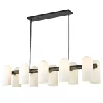 Valgusti rippuv CosmoLight Seoul P10742BK, E27, 10 x 60 W, valge v.