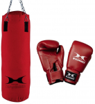 Poksikott, kinnastega Hammer Pro, punane v.