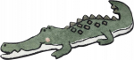 Vaip sise TODAY Magic Jungle Crocodile, roheline v., 130 cm x 46 cm