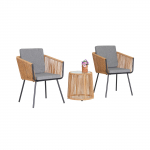 Aiam&ouml;&ouml;bli komplekt Hatis &bdquo;Primavera&rdquo;, must v./hall v./beež v., 2 istekohta