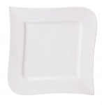 Taldrik magustoidu Ambition Fala Wave, 28.5 cm x 28.5 cm x 2 cm, valge v.