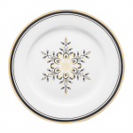 Taldrik magustoidu Ambition Art Deco Stars, 19 cm x 19 cm x 1.7 cm, kuldne v./valge v./must v.