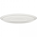 Serveerimistaldrik Ambition Aura Silver, 20.5 cm x 1.5 cm, &Oslash; 12.2 cm, valge v./h&otilde;be v., portselan