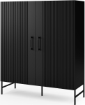 Riidekapp Raftt, must v., 42 cm x 122 cm x 140 cm