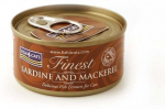 Kassi m&auml;rgtoit Fish4Cats Finest Sardine And Mackerel, kalaliha, 0.07 kg