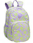 Kooli seljakott CoolPack Rider Flores, roheline v./violetne v., 31 cm x 19 cm x 43 cm
