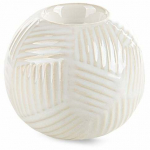 K&uuml;&uuml;nlahoidja Romina 01, keraamiline savi, &Oslash; 10 cm, 9 cm, kreemjasvalge