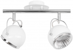 Valgusti kohtvalgusti Britop Ball, GU10, 2 x 6 W, valge v./kroom v.