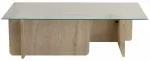 Kohvilaud Nordure Flavio, l&auml;bipaistev v./pruunikas v., 65 cm x 105 cm x 30 cm