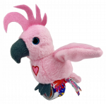 M&auml;nguloom papagoi HAPPY YAPPERS Cockatoo 9595, roosa v./hall v.