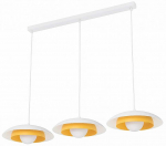 Valgusti rippuv Emibig Skin 3, G9, 3 x 8 W, valge v./oranž v.