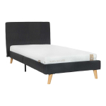 Voodi &uuml;hekohaline Juno Kuka Duo Kid, 90 x 200 cm, must v., madratsiga, p&otilde;hjalippidega