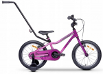 Lisaratastega laste jalgratas, laste Tabou Miss FR, roosa/violetne, 12"