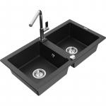 K&ouml;&ouml;givalamu Mexen Mario, graniit, 82 cm x 43.6 cm x 16.1 cm, h&otilde;be v./must v./kroom v.