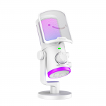 T&ouml;&ouml;laua mikrofon Fifine AmpliGame AM6W, valge v.