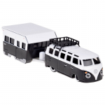 M&auml;ngumaastur haagisega Maisto Volkswagen Samba ZA5959, 1:64, valge v./must v.