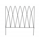 Dekoratiivaed 4IQ 8714982276477, 58 cm x 0.6 cm x 57.7 cm, must v.