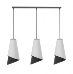 Valgusti lagi Emibig Moda, E27, 3 x 15 W, must v./hall v.