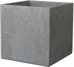 Lillepott Deroma Geomineral Cube, komposiitmaterjal, 48.5 cm x 48.5 cm, antratsiit v.