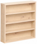 Riiul Home4you Lester 40937, hele pruun v., 47.5 cm x 48 cm x 10 cm