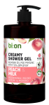 Kehapesugeel Bio Naturell Peach & Milk, 946 ml