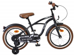 Lisaratastega laste jalgratas, laste Volare Cruiser 51646, must v., 16"