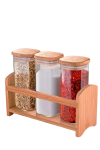 Toidu s&auml;ilitamise konteinerite komplekt Hermia MCH0009876, 0.35 l, l&auml;bipaistev v.
