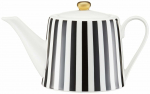 Teekann Ambition Ribs, 1.1 l, valge v./must v.
