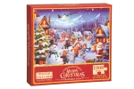 Advendikalender I-Play Merry Christmas, 50 cm x 70 cm, 1008 tk, mitmev&auml;rviline
