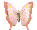 Fooliumist &otilde;hupall erikujuga Anagram Butterfly, kuldne v./roosa v.