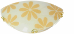 Valgusti seinale Candellux Lighting Lucy 11-95315, E27, 1 x 60 W, kollane v. / valge v.