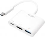 Adapter Logilink USB-C 3.1 to HDMI USB-C, HDMI, 0.14 m, valge v.