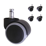 Ratas Home4you, 5 cm, must v., 5 tk