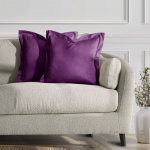 Dekoratiivpadjap&uuml;&uuml;r Restilo Velvet, violetne v., 45 cm x 45 cm, 2 tk