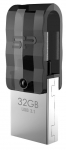 USB m&auml;lupulk Silicon Power Mobile C31, h&otilde;be v./must v./hall v., 32 GB
