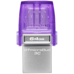 USB m&auml;lupulk Kingston DataTraveler microDuo 3C, violetne, 64 GB