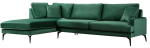 Nurgadiivan Hanah Home Papira 560ARE1171, roheline v., vasak, 283 x 180 cm x 88 cm