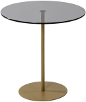 Kohvilaud Kalune Design Chill-Out, kuld v./tumehall v., 50 cm x 50 cm x 50 cm