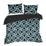 Voodipesukomplekt Diva 17, must v., 70 x 80 cm, 200 x 220 cm