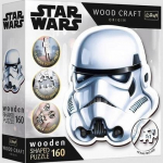 Pusle Trefl Wood Craft Stormtrooper Helmet, 160 tk, valge v./must v.