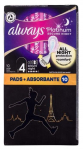 H&uuml;gieenisidemed Always Platinum Secure Night, Ultra, 10 tk
