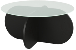 Kohvilaud Kalune Design Bubble, must v., 75 cm x 75 cm x 35 cm