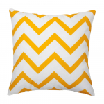 Dekoratiivpadjap&uuml;&uuml;r Ambition Yellow Stripes, valge v./kollane v., 42 cm x 42 cm, 2 tk