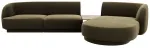 Mooduldiivan Micadoni Miley Blu77, roheline v., parem, 300 x 145 cm x 70 cm