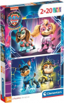 Pusle 2in1 Clementoni Mighty Movie Paw Patrol 24805, 18 cm x 27 cm, 40 tk, mitmev&auml;rviline